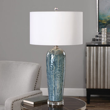 Uttermost Maira Ceramic Table Lamp, Blue