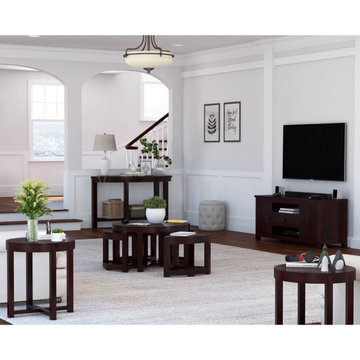 Murrieta Rustic Solid Wood 9 Piece Living Room Set