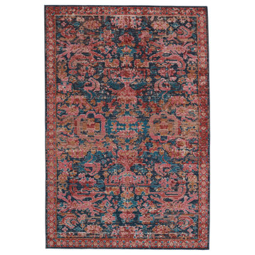 Vibe by Jaipur Living Maven Indoor/Outdoor Oriental Pink/Blue Area Rug, 2'6"x4'