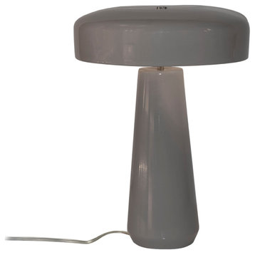 Spire Table Lamp, Gloss Gray