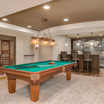 Basement Pool Table & Bar