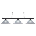 Toltec Lighting - Toltec Lighting 373-MB-53615 Oxford - Three Light Billiard - Assembly Required: Yes Canopy Included: YesShade Included: YesCanopy Diameter: 12 x 12 xWarranty: 1 Year* Number of Bulbs: 3*Wattage: 150W* BulbType: Medium Base* Bulb Included: No