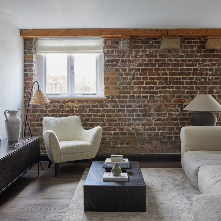 75 Beautiful Industrial Living Room Ideas and Designs July 2024