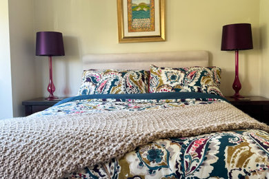 Inspiration for a traditional bedroom in London.