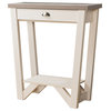 Furniture of America Iga Contemporary Wood 1-Drawer Console Table in Ivory