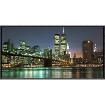 "The Brooklyn Bridge and Twin Towers at Night"  by Mancini, 25x13"