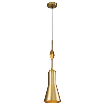 Lucas Mckearn Bijoux Large 1 Light Pendant With Aged Brass PD00116AGB-1