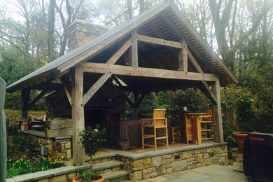 Example of a mountain style exterior home design in Philadelphia