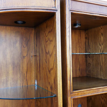 Drexel Passage Hollywood Regency Modular Shelving Curio Hutch