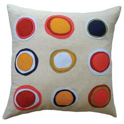 Contemporary Decorative Pillows Mona Linen Pillow
