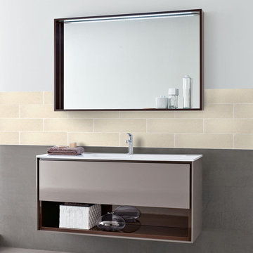 Bathroom Backsplash in Monroe Ancient Rome Tile