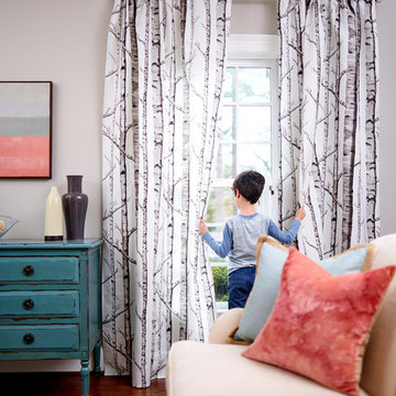 Hausdekration mit Spoonflower Stoffen und Tapete