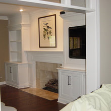 Fireplace/Bookshelves
