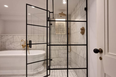 Imagen de cuarto de baño urbano de tamaño medio