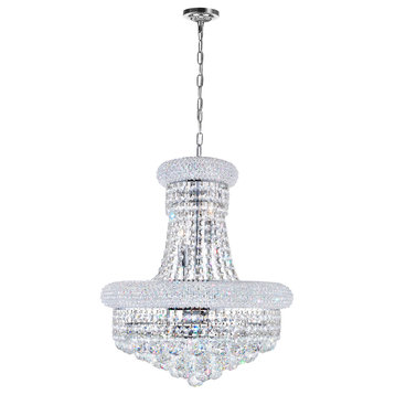 CWI LIGHTING 8001P18C 8 Light Down Chandelier with Chrome finish