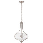 Craftmade Lighting - Craftmade Lighting 49992-BNK Serene - Two Light Pendant - The Serene is a lighting collection with beautifulSerene Two Light Pen Brushed Polished Nic *UL Approved: YES Energy Star Qualified: n/a ADA Certified: n/a  *Number of Lights: Lamp: 2-*Wattage:60w A19 Medium Base bulb(s) *Bulb Included:No *Bulb Type:A19 Medium Base *Finish Type:Brushed Polished Nickel