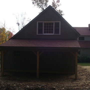 Saltbox Style Pole Barns