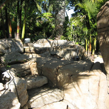 Rock Pool with Lazy River - Tropical Garden Style