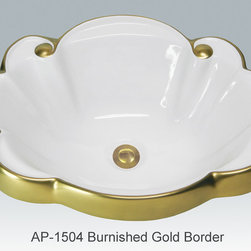 Hand Painted Drop-in Sinks by Atlantis Porcelain Art - Products