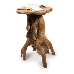 Root Wood Accent Table - Side Tables And End Tables