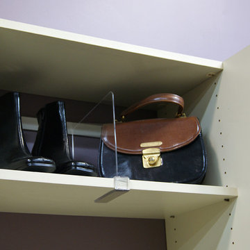 Clear Shelf Divider | SpaceManager Closets