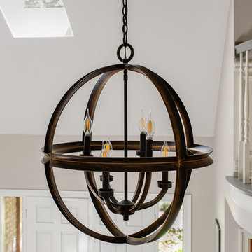 LO Transistional with hints of Industrial Kitchen, Mudroom and Stairway Remodel