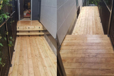 Outdoor deck and stairs