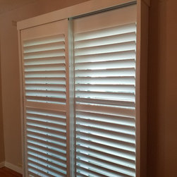 Plantation Shutters on Sliding Glass Doors - Interior Shutters