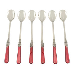 Arvind Group - Napoleon 6-Piece Teaspoon Set, Bordeaux - Spoons