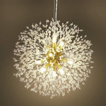 Modern Crystal Gold Chandeliers