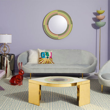 Harlequin Mirror & Eye Cocktail Table