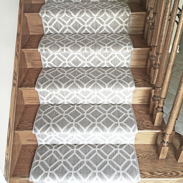 Patterned Custom Carpet Staircase Runner