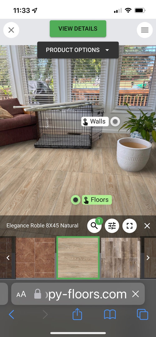 What size floor tiles should I use 24x 24 or 12 x 24 or hardwood?