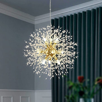 Modern Gold Crystal Chandeliers