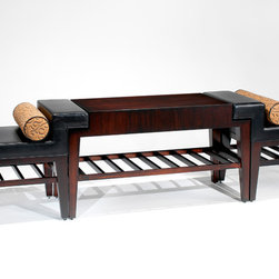 Danto Console with Slipper Chairs - Art | Harrison Collection - Side Tables And End Tables