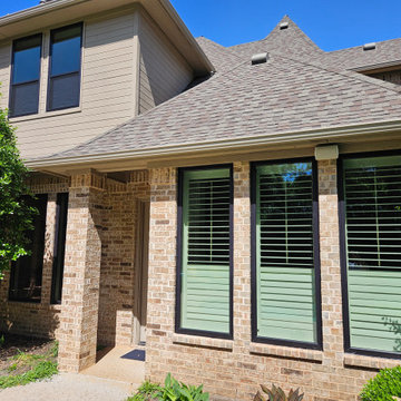 Modern Black Replacement Windows Transform Fort Worth Home