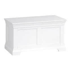 Chantilly White Ottoman - Products