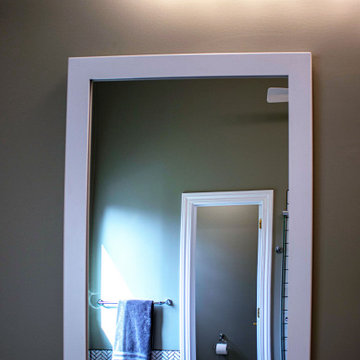 Serene Master Bath with Free Standing Tub, Tiled Shower and Linen Closet