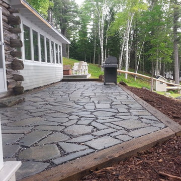 Permeable patio & steps