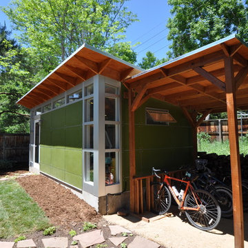 A Green Guest Studio - 12x20 Studio Shed