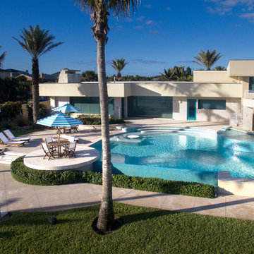 Free Form Oceanfront Pool with Infinity Edge
