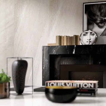 Magnum Stone Burl White 63" x 126" Polished Porcelain Tile
