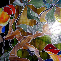 Stained Glass, ceiling panel - Flush-mount Ceiling Lighting