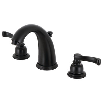 Kingston Brass KB98.FL Royale 1.2 GPM Widespread Bathroom Faucet - Matte Black