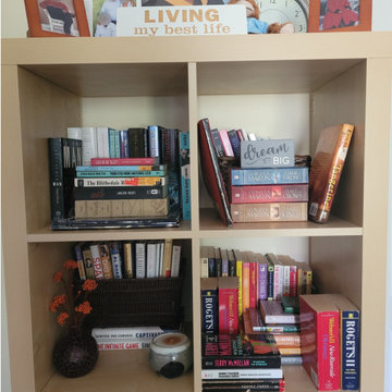 Home Office Refresh with Custom Bookshelf Styling