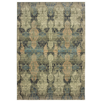 Oriental Weavers Raleigh Collection Ivory/ Grey Floral Indoor Area Rug 1'10"X3'