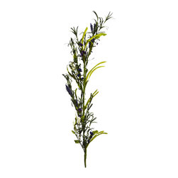 Shea's Wildflower - 48" Herbal Garland, Lavender and Cream - Wreaths And Garlands