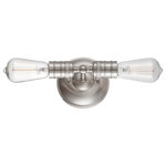 Minka Lavery - Minka Lavery 5130-84 Downtown - 2 Light Wall Mount in Transitional Style - 5 inc - Downtown 2 Light Wal Brushed Nickel *UL Approved: YES Energy Star Qualified: n/a ADA Certified: n/a  *Number of Lights: 2-*Wattage:40w E26 St58 bulb(s) *Bulb Included:No *Bulb Type:E26 St58 *Finish Type:Brushed Nickel