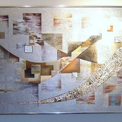 Original paintings on metal - Mixed Media Art