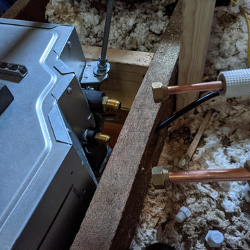 Farmhouse ductless mini-split Air Conditioner install